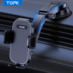 TOPK Tugeva Imemisega Autotelefoni Hoidik 360 P&ouml;&ouml;rdega Autopaneeli Esiklaasi Hoidik Universaalne Seisualus Nutitelefoni jaoks Dashboard Only black