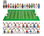 Klotsid Jalgpallit&auml;htede Minikujude Komplekt - Messi, Ronaldo, Pele, Bale Klotside Mudel Jalgpalliv&auml;ljaku Stseen M&auml;nguasi Loov Montaaž Laste Kingitus Set J