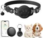 Mini Kassi GPS-j&auml;lgija, tellimust ei vaja, sisseehitatud rakendus iOS-i ja Androidi jaoks, marsruudi kuvamine, helkuriga kassisild, IP68 veekindel 1