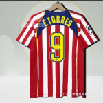 Fernando Torres 9 Jalgpalli treeningus&auml;rk 2004-2015 Klubi versioonid AC Milan Liverpool Chelsea Atletico Madrid L&uuml;hike varrukas Puuvill Large blue