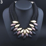 Naiste etniline punutud retro Statement Choker kaelakee kaelaripats Ehted one size mitmev&auml;rviline