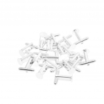 20 t&uuml;kki h&otilde;bevalge DIY mansetin&ouml;&ouml;bid, mansetin&ouml;&ouml;bid, t&uuml;hjad seljad, padja alus 8mm