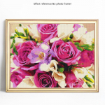 5D DIY teemanttikandite m&uuml;&uuml;k Lillede teemantmaaling T&auml;isringi pildid 20X30