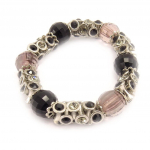 Les Tr&eacute;sors De Lily [D2310] - Bracelet Cr&eacute;ateur 'Cristal Big Bang' Noir must