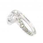 Bague Argent 'Scarlett' blanc 54 valge