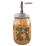 Les Tr&eacute;sors De Lily [Q0404] - Pruunist  Jungle  klaasist seebi dosaator (looduslik eluviis) - 18x8 cm oranž