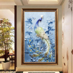 Huacani t&auml;is&uuml;mmargune 5D Diy Daimond Maalimine Ristpistes loom paabulind 3D Teemantmaal Ringestone maal Tikand 40*50 CM
