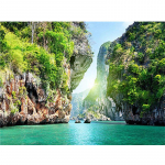 5D teemantmaal maastik t&auml;isring teemanttikandid kosk Rhinestone mosaiik 20X30CM