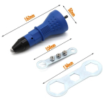 Elektriline t&otilde;mbeneeti teisendusadapter Elektriline neetimutri p&uuml;stolid neetimispuurimisadapteri mutteri t&ouml;&ouml;riist Multifunktsionaalsed naelp&uuml;stoli needid