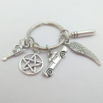 Film Supernatural v&otilde;tmehoidja Dean p&auml;ikeseripats v&otilde;tmehoidja hoidja s&otilde;rmus Unisex Pentagram metallist v&otilde;tmehoidjad