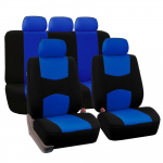 4 tk/9 tk universaalsed istmekatted autole t&auml;is auto istme kate Auto padja &uuml;mbrise kate esiistme kate 9pcs (Front and Rear Row) sinine