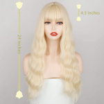 MERISIHAIR naturaalsed kuldsed blondid tukkidega parukad, pikad kohevad blondid lokkis lainelised parukad naistele, s&uuml;nteetiline realistlik parukas Halloweeni peoks igap&auml;evaseks kandmiseks
