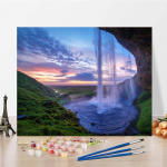 DIY Maalimine numbrite j&auml;rgi Kodukaunistuse numbrid &Otilde;limaal Digitaalne &otilde;limaal L&otilde;uend K&auml;sitsi maalitud 40x50cm no frame