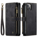 CaseMe Retro matt PU-nahast kahekihiline t&otilde;mblukuga rahakoti kott iPhone'ile Samsung Xiaomi multifunktsionaalsed klappkaaned koos 10 kaardihoidjaga Samsung A71 (4G)