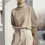 Hirsionsan Cashmere Oversized Turtleneck silmkoeline kampsun, Talvine Paks Soe Solid Basic Pullovers Naiste vabaaja pehme pikkade varrukatega džemper one size khaki