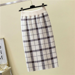 S&uuml;gistalvine naiste midi-kootud seelik Naiste seelik k&otilde;rge v&ouml;&ouml;kohaga, paks imitatsioon naaritsa samet, soliidsed &otilde;hukesed seelikud 2XL