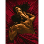 Uus abstraktne grafiti armastaja teemantmaal Ristpistes suudlus, paar t&auml;ismosaiigist tikandit kividest tuba Kodu armastuse sisekujundus Gif Full Round 20x25CM