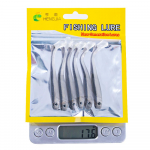 HENGJIA kalap&uuml;&uuml;gi pehmete lantide komplekt Shad Fishing Worm Swimbaits Silikoonist pehme lant karpkalap&uuml;&uuml;giks 10cm-3.2g-6pcs