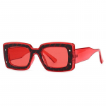 SO&EI Retro Square Naiste Luksuslikud p&auml;ikeseprillid Br&auml;nd Disainer Mood Kahev&auml;rvilised Varjundid UV400 Meeste Vintage Rivets P&auml;ikeseprillid