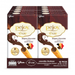Glico Pocky Pejoy Belgia &scaron;okolaadi maitse, &scaron;okolaadi maitsega Cookie Stick kreem, 39 g. x 10 tk - Tai suupiste 39 g x 10 pcs