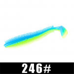 FTK Hedgehog Spikey Shad 90mm 120mm Fishing Pehme peibutis Merekurgi m&otilde;la ussiga silikoonvoobleri silindrilised s&ouml;&ouml;dad 90mm-4g-5pcs-009