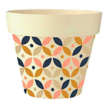 Les Tr&eacute;sors De Lily [Q6391] - bambusest istutusmasin 'Boho' roosa pruun merev&auml;ebeež - 17x18 cm Heleroosa