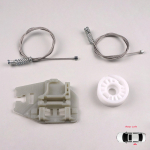 BWR505 Akna t&otilde;stuki remondikomplekt Vasak tagumine uks BMW 3. seeria E46 1998-2005 4/5 ukse jaoks 51358212099