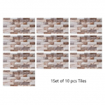 10 tk ristk&uuml;likukujulised lamedad punase tellise mustriga plaadid seinakleebis k&ouml;&ouml;gi &otilde;likindlad lauad kodukaunistusega koorimine ja; Kleepige PVC kunstitapeet 20cmX40cmX10pcs