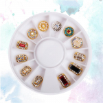 12 tk/velg sulamist k&uuml;&uuml;neehted p&auml;rlikivist kristallist k&uuml;&uuml;neehted, k&uuml;&uuml;nekunsti kaunistus