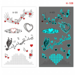 Butterfly Nightglow ajutise t&auml;toveeringuga naiste kehakunstiga maalimise k&auml;e t&auml;toveeringu kleebis