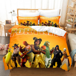 3D koomiksim&auml;nguseeria voodipesukomplekt Mini maailm tr&uuml;kitud suletekk ja padjap&uuml;&uuml;r 2/3 t&uuml;kki lastetoa t&auml;issuuruses kodukaunistus UK Single 135x200cm