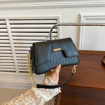 Luksuslik klapiga ketiga kaenlaaluse kott naistele Vintage PU-nahast naiste ostukott &otilde;lakott 26x6x16cm pruun