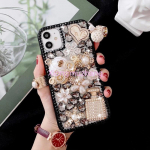 Blingi luksuslik rhinestone teemant&uuml;mbris Samsung S22 ultra S21 S20 FE S10 pluss A52 A32 A22 A72 A42 A82 A12 A51 A41 A31 A21 A11 A13 A53 A73 jaoks SAmsung s23ultra must