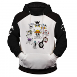 Moekas trendikas kapuutsiga ONE PIECE 3D kapuutsiga meeste kampsun, naiste top 3D printimine ONE PIECE laste vabaaja pullover L