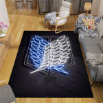 Anime Attack on Titan libisemiskindlad vaibad Suured elutoa vaibad Mugavad vaibad Pehme p&otilde;randamattide vaibad magamistoas 120cm x 160cm