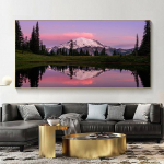 Maastik M&auml;gi J&auml;rv Pilv L&otilde;uend Maalimine Plakatid ja Prindid Seinakunstipildid Cuadrose elutuba Kodukaunistus Ilma raamita 20*40cm