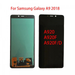 OLED t&auml;isekraan Samsung Galaxy A9 2018 A920 A920F LCD-ekraaniga puuteekraaniga digiteerija komplekt OLED must