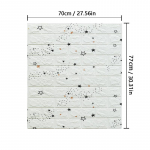 1/5/10 tk 70*77cm 3D isekleepuvad tapeedikleebised telliskiviseinakleebised kodukaunistusega seinatapeet DIY Magamistoa Papel De Parede 1pcs 70*77cm valge