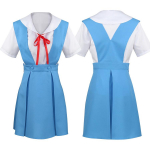 Rei Ayanami Cosplay Kost&uuml;&uuml;m Asuka Langley Soryu Cosplay T&uuml;drukute Naiste Koolivormi kleidid Halloweeni Loli Riietus XXXL