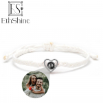 EthShine'i isikup&auml;rastatud 925 h&otilde;bedase ringiga fotok&auml;ev&otilde;ru projektsioon k&auml;ev&otilde;rud kohandatud fotok&auml;ev&otilde;ru paarile m&auml;lestuskingitus naistele S925 White A