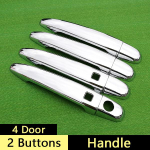 for Lexus GS 2006 - 2011 S190 Chrome Handle Cover Trim Set Harrier Car Accessories Sticker Car 2 Buttons black