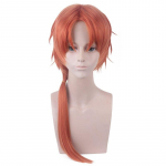 Kurai Akane Cosplay parukas WC-k&ouml;ites Hanako-kun oranžid pikad s&uuml;nteetilised juuksed Jibaku Shounen Hanako-kun Akane Aoi rollim&auml;ngu parukad 52cm oranž