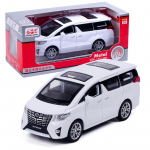 1:32 skaalaga Toyota Alphardi sulamist automudel, valgus- ja heliefektiga valatud autom&auml;nguasjad poistele s&uuml;nnip&auml;evaks kingituseks lastele m&auml;nguasjade autokollektsioon 1/32-15.5x6x6cm