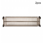 2 tk Reguleeritav sahtlikapp Hoiu vahesein DIY korraldaja Hoiuriiulid Kapid Kodu sahtlihoidik 2pcs/set must