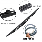 3x jaoks Ssangyong Rexton Y200 MK1 2002~2017 klaasipuhasti harjad aken ees tagumine komplekt esiklaasi esiklaasi harjad UJ konks Rear Wiper