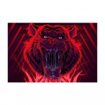 Blood Tiger Cool Red metsikud loomad Pop Street plakatid ja tr&uuml;kised L&otilde;uend maalikunst elutuppa Kodu seinakaunistus Pildid Seinamaal 20x30cm No Frame valge