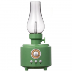 Retro petrooleumi Bluetooth-k&otilde;lar LED-valgustusega, kaasaskantav muusikaboks Bluetooth, k&otilde;lari Bluetooth, v&otilde;imas bass, suure helitugevusega Bluetooth 5.0 roheline