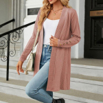 Vabaaja vabad pikkade varrukatega kampsunid s&uuml;gistalvine kampsun mantel Moodne kardigan kootud pikk kampsun Naiste topid Riided 28518 S orion i v&auml;rv