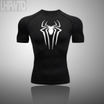 Superkangelase kompressioons&auml;rk Meeste Rashguard Fitness l&uuml;hikeste varrukatega jooksus&auml;rk Meeste j&otilde;usaali T-s&auml;rk Spordir&otilde;ivad sukkp&uuml;ksid T-s&auml;rk meeste M