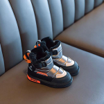 Talvised laste lumesaapad poistele ja t&uuml;drukutele saapad soojad puuvillased saapad pluss sametine paksenemine 27 pruun